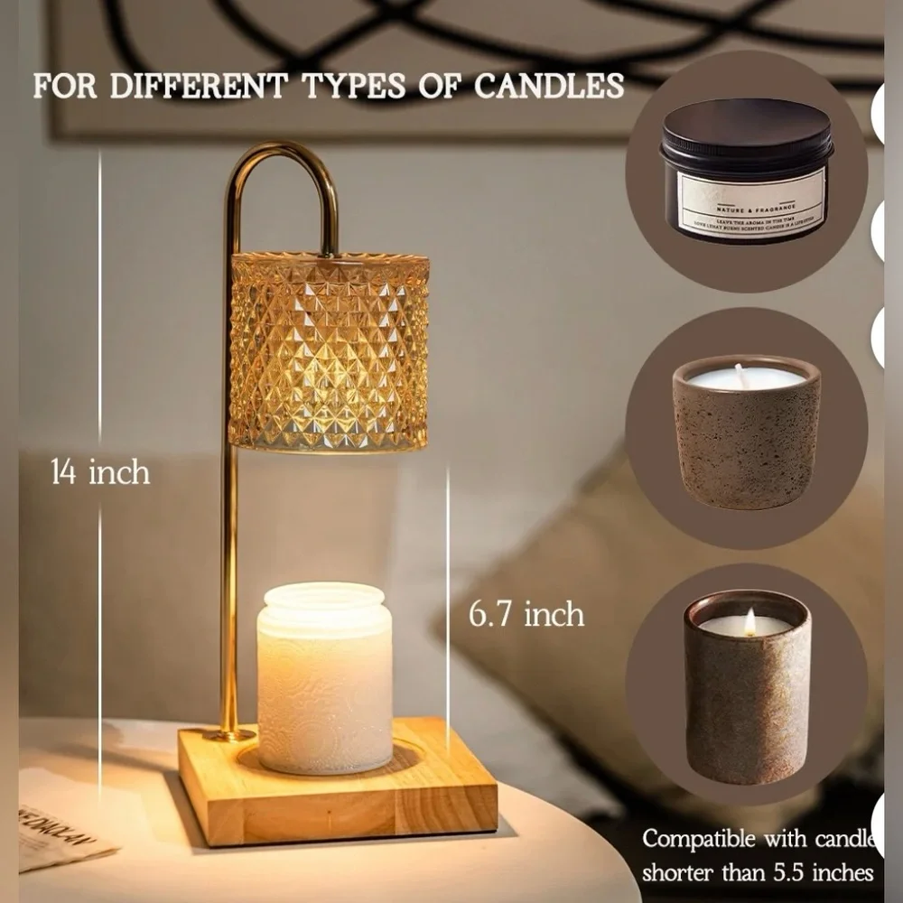 Moderne Elegant Luxe Candle Warmer Lamp. New with tags in box.